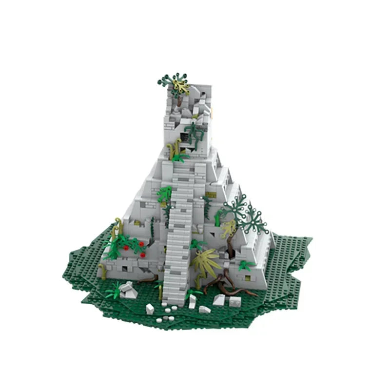 Castle Moc Building Blocks Maya Temple Model Technology Bricks DIY Assembly Magical Ancient Street View  Toys Gifts