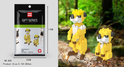Mini Building Blocks 3D Animal  Diamond Model Micro Bricks Dog Cat Bird Moose Wolf Panda Macaw Toys For Children Birthday Gifts - CADA BRICKS®