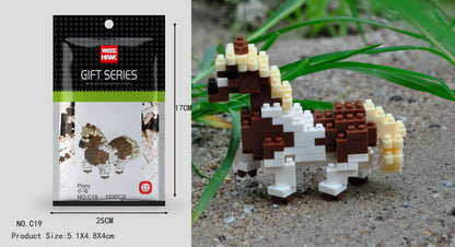 Mini Building Blocks 3D Animal  Diamond Model Micro Bricks Dog Cat Bird Moose Wolf Panda Macaw Toys For Children Birthday Gifts - CADA BRICKS®