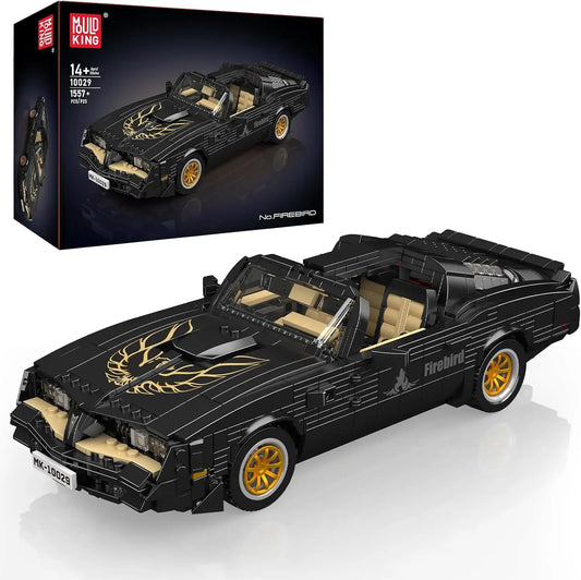 MOULD KING 10029 MOC Creative Ideal Firebird Retro American Sports Car Building Blocks Famous Car Collection Gift Toy