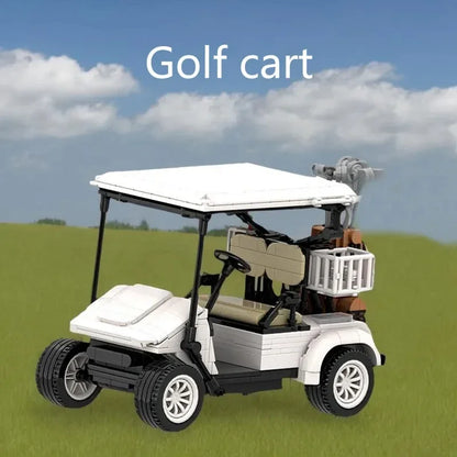 807/pcs Building Blocks Golf Cart Model Easy Operation Pullback Action Simulation Vehicle Model for Children Holiday Gift - CADA BRICKS®