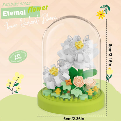 Diy Micro Flower Building Blocks Mini Bricks Particles Eternal Life Flowers Home Decoration Assembling Puzzle Toy Christmas Gift - CADA BRICKS®