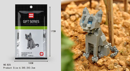Mini Building Blocks 3D Animal  Diamond Model Micro Bricks Dog Cat Bird Moose Wolf Panda Macaw Toys For Children Birthday Gifts - CADA BRICKS®