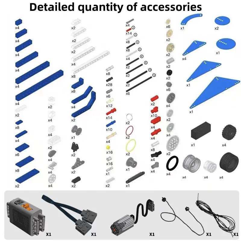 STEM 9686 Technical Parts Multi Technology Programming Educational Student Learn Building Blocks Power Function Set For Kids Toy