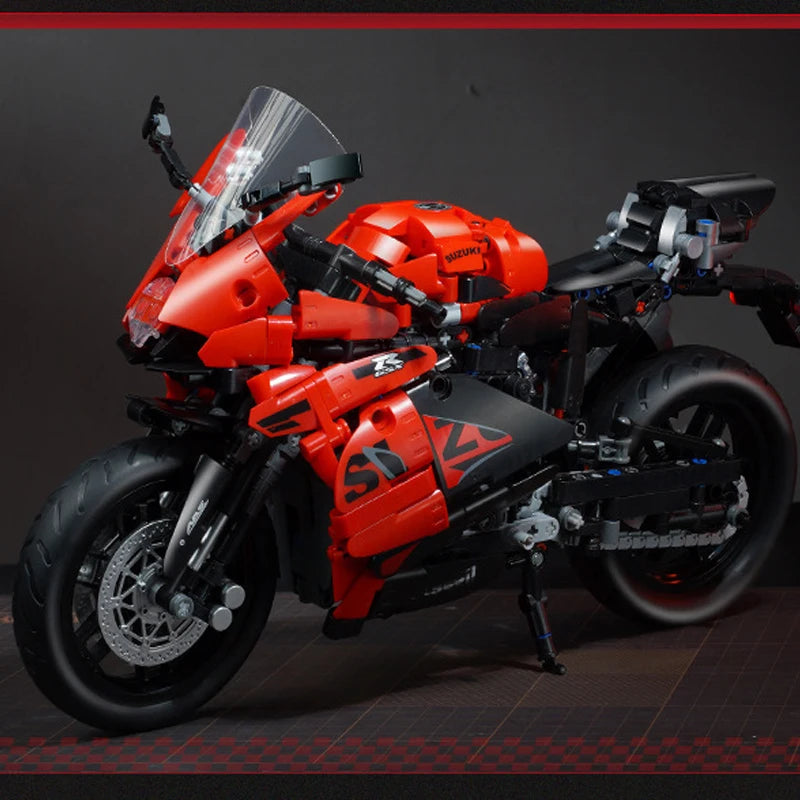 W MAGAZYNIE K31002 MOC Techniczny motocykl GSX-R1000R w skali 1:6 Klocki konstrukcyjne Klocki do składania zabawek dla chłopców Zestaw prezentowy na Boże Narodzenie