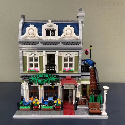 Creatoring Expert Brick Bank Detective's Assembly Square Model MOC Street View  Building Blocks Toys 10255 10251 10211 10185 - CADA BRICKS®