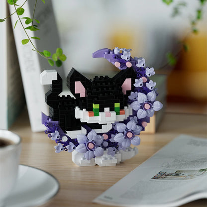 Mini Dog Cat panda raccoon Cute Pet Small Building Block Model Series Ornaments Children's Toy Christmas Birthday Gifts for Kids - CADA BRICKS®