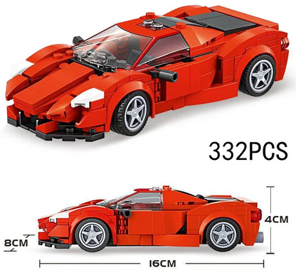 MOC Speed Champions Super Race Car F1 Great Vehicle Racing Model Building Blocks Bricks Sports Pickup Truck City Technique Toy - CADA BRICKS®