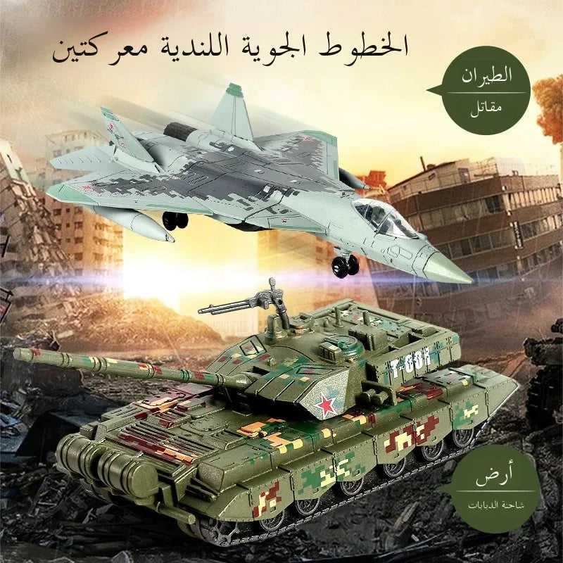 Assembled Fighter Jet Model Toy for Boys Tank Military Simulation Building Blos Gift B2 Stealth Bomber J20 Su35 Ghost