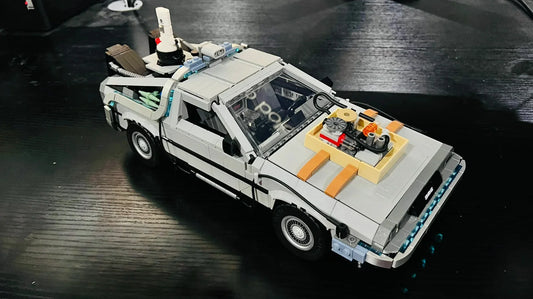 Back to the Future Time Machine DeLorean Model Building Blocks Children's Assembly Toy Boy's Gift - CADA BRICKS®