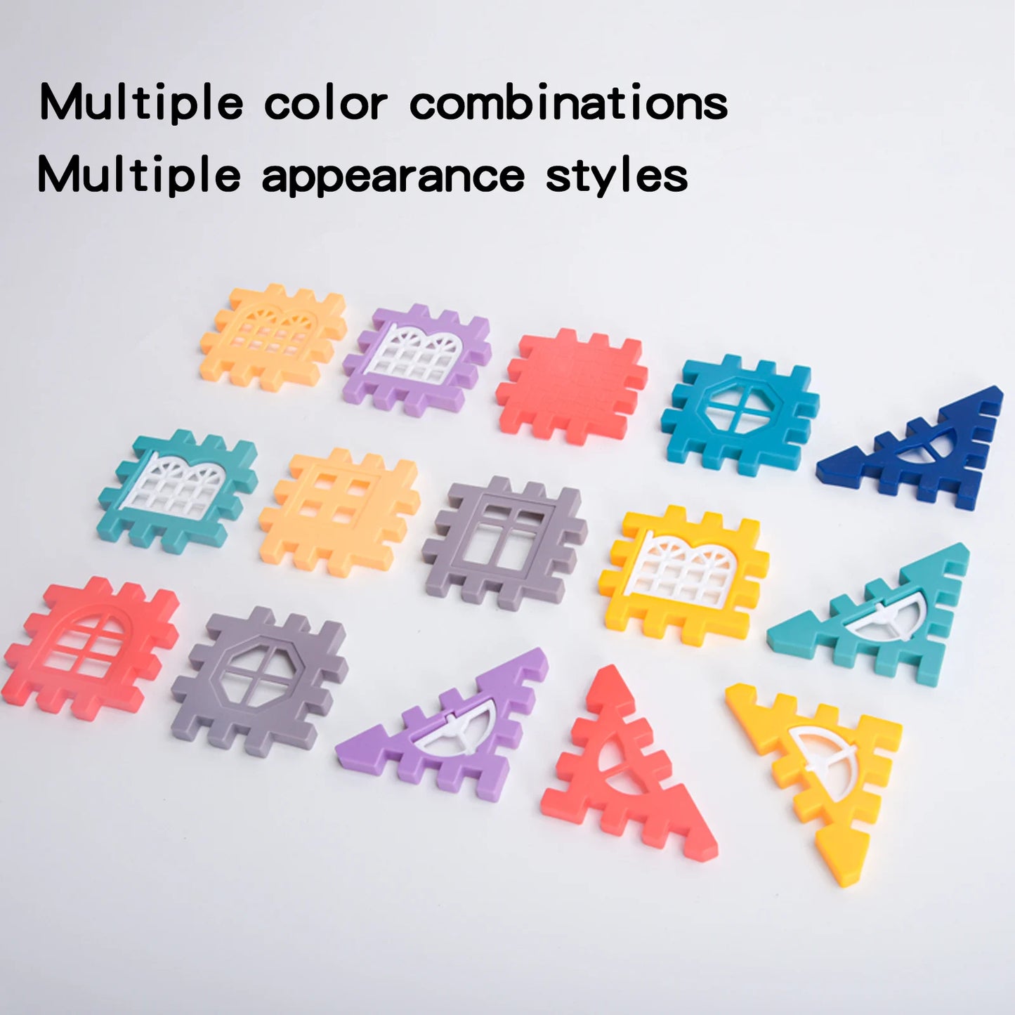 Large scale house building block simulation window design, kindergarten construction, creation of boys and girls large house bui - CADA BRICKS®