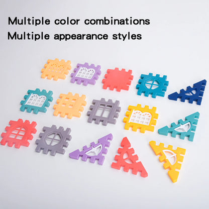 Large scale house building block simulation window design, kindergarten construction, creation of boys and girls large house bui - CADA BRICKS®
