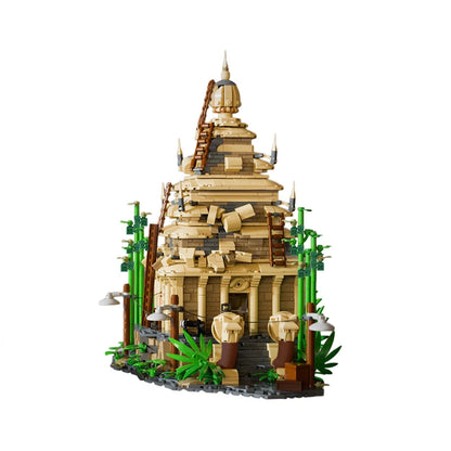 ‌MOC 1853PCS Forbidden Temple Building Blocks Set Ancient Ruins Model Brick Toy Creative Construction Holiday Gift Adults Kids