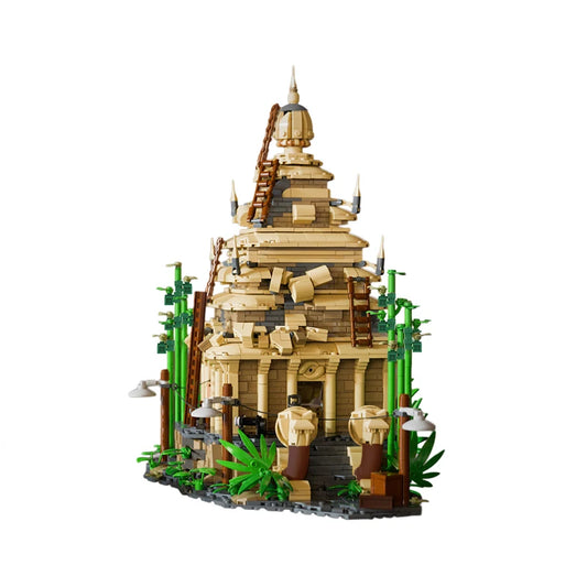 ‌MOC 1853PCS Forbidden Temple Building Blocks Set Ancient Ruins Model Brick Toy Creative Construction Holiday Gift Adults Kids