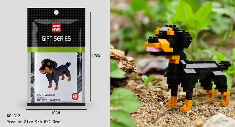 Mini Building Blocks 3D Animal  Diamond Model Micro Bricks Dog Cat Bird Moose Wolf Panda Macaw Toys For Children Birthday Gifts - CADA BRICKS®