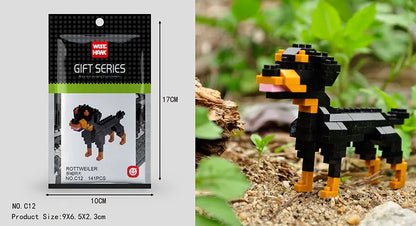 Mini Building Blocks 3D Animal  Diamond Model Micro Bricks Dog Cat Bird Moose Wolf Panda Macaw Toys For Children Birthday Gifts - CADA BRICKS®