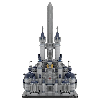 MOC Classic Architecture Chateau Bugatti Molsheim Building Blocks Model Fantasys IX Alexandria Castle Bricks Toy for kids Gift