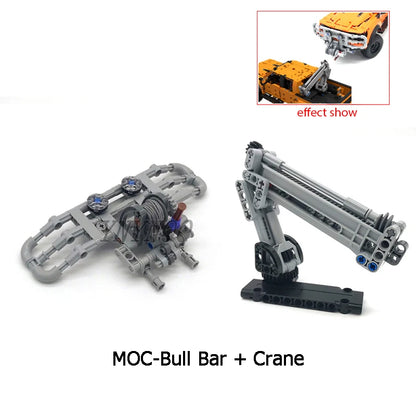Technical Can Tilted Pickups F-150 Raptor Trailer Model Building Blocks DIY 42126 MOD Bricks Assembly Set Children's Toy Gifts