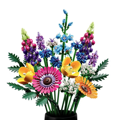 Wildflower Bouquet Building Blocks Set 10313/10314 - Dried Flower Centerpiece Home Decor, Creative DIY Toys for Girls Birthday G