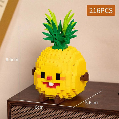 Food styling, mini building block toys, fruit stacking, desktop decoration, collection, collage, cute models, Christmas gifts - CADA BRICKS®
