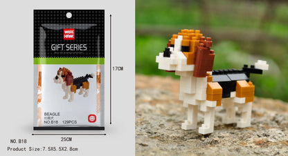 Mini Building Blocks 3D Animal  Diamond Model Micro Bricks Dog Cat Bird Moose Wolf Panda Macaw Toys For Children Birthday Gifts - CADA BRICKS®
