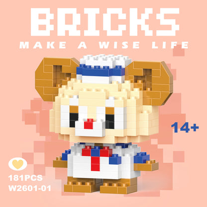 Disney 108 style Stitch LinaBell StellaLou Building Blocks Princess Cartoon Figrues Bricks Children's Assembly Toys Model Gift - CADA BRICKS®