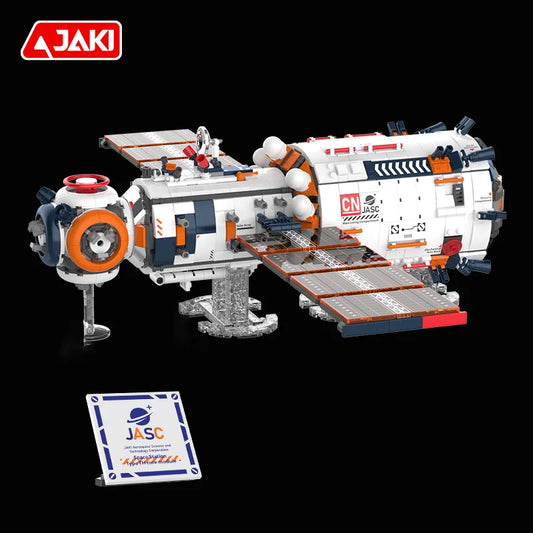 JAKI space exploration series space station core module building block model assembly boys building toy birthday gift