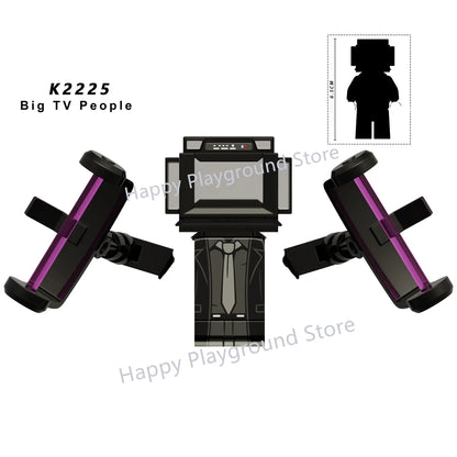 New KDL SWAT Skibidi Toilet Man Figures Anime Block Toys TvMan Titan Cameraman Speakerman Bricks Model Toy For Kid Birthday Gift - CADA BRICKS®