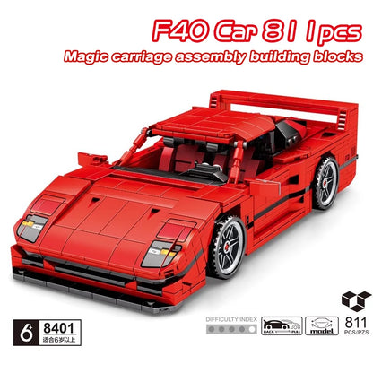771pcs High-Tech Series Retro Caterham 620R Building Blocks Vintage Car Model Technical Bricks Toys For Boys Children Gifts