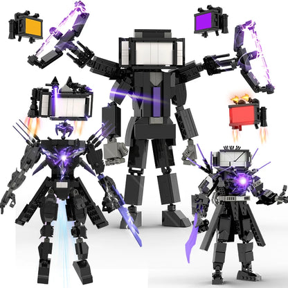 Christmas toys Skibidi Toilet The Audio Man and TV Titan Man Speakerman Moc Building Blocks For Toys DIY Bricks Toy Set - CADA BRICKS®