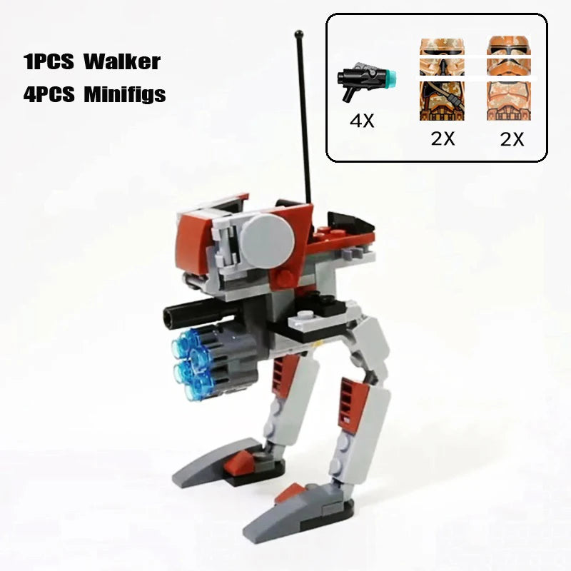 New Dropship Swamp Speeder Soldier Clone Walker Battles Army Packe Building Blocks Toys