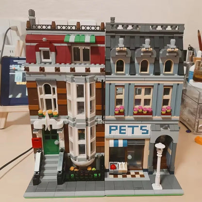 Creatoring Expert Brick Bank Detective's Assembly Square Model MOC Street View  Building Blocks Toys 10255 10251 10211 10185 - CADA BRICKS®