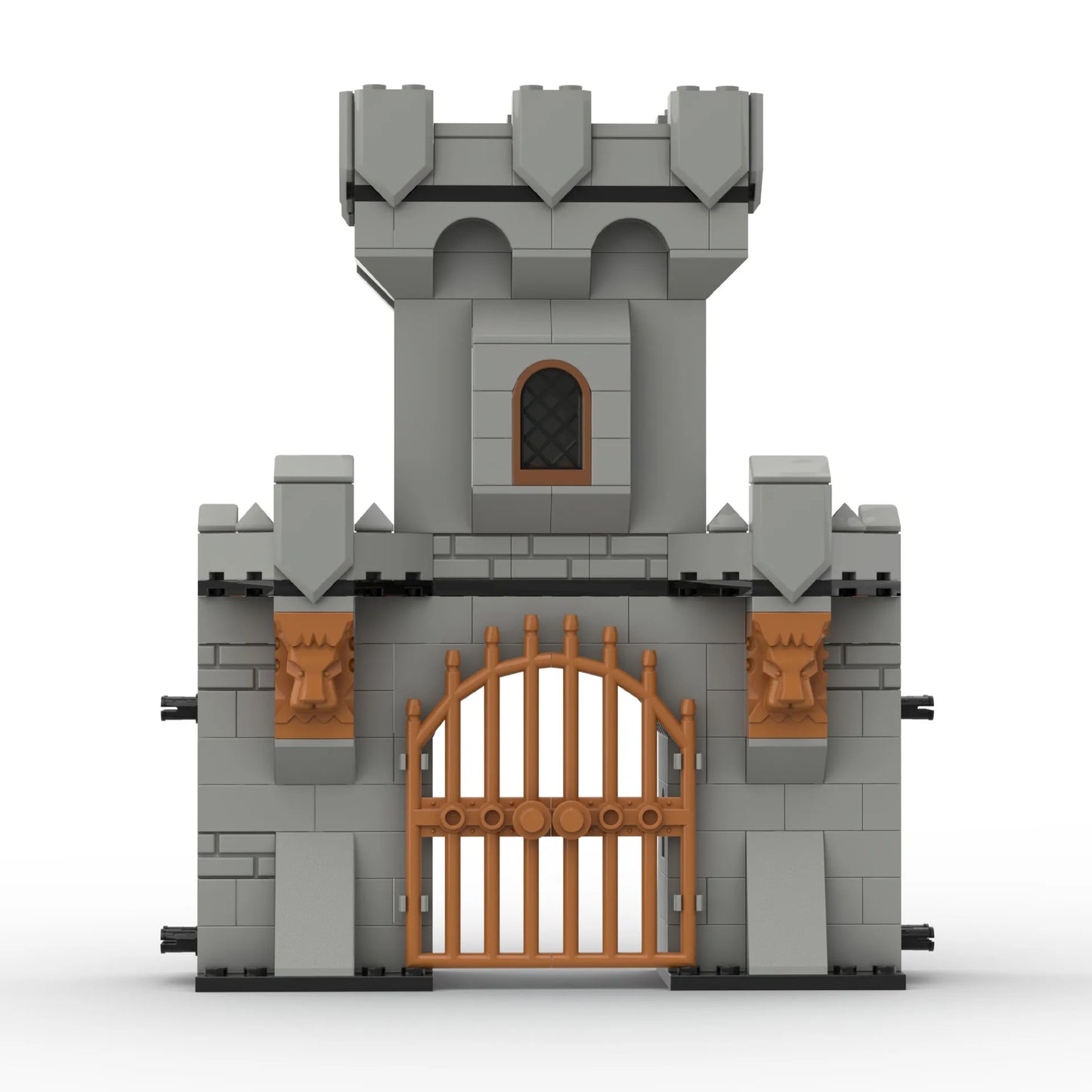 Medieval Castle Tower Building Blocks DIY Ancient City Wall Fortress Model Historical Architecture Kits for Children Adults