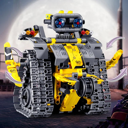 642 3 in 1 Deformation City RC Robot Excavator Racing Car Building Blocks Remote Control Bulldozer Truck Bricks Toys For Kids - CADA BRICKS®