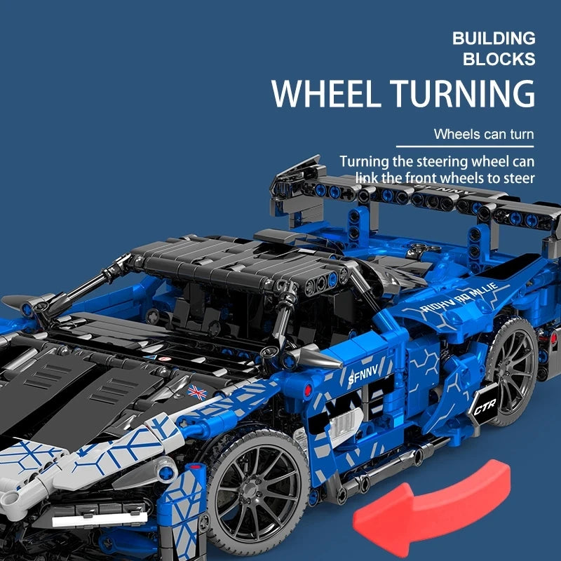 Compatible 42123 Technical Car Senna GTR Building Blocks Super Racing Vehicle OR Remote Control Bricks Toys For Kids - CADA BRICKS®