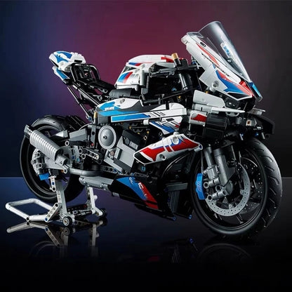 W magazynie 1920 szt. Techniczne wyścigi motocyklowe 1000 RR klocki klocki zabawki urodziny boże narodzenie prezenty dla dzieci