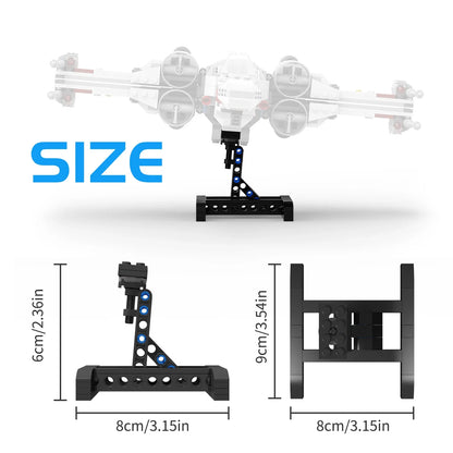 MOC Stand Display Bracket Building Blocks For X-Wing Space Wars Fighter 75102/75149/75218 Support Bricks Kids Toys Children Gift