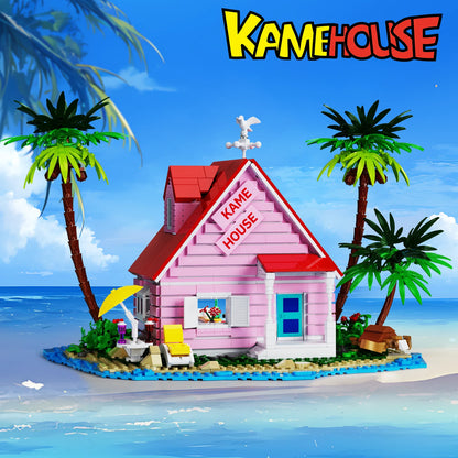 Kame House Building Blocks Set Japanese Anime Architecture Turtle Immortal House Toys Christmas Gifts for Fans Kids(1423PCS)
