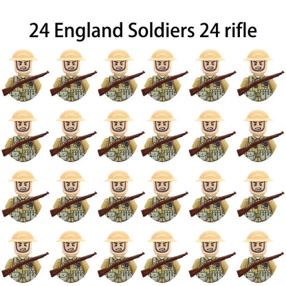 Military Building Blocks, Figures, Action Figures, Toys, Mini Dolls, Soldier Characters, Children's Toys, National Army Phalanx - CADA BRICKS®