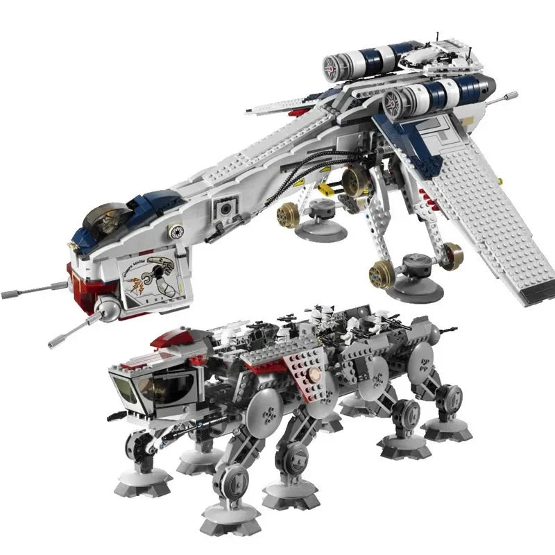 1788pcs  AT-OT  Dropiship Starifighter Space 05053 Model Building Blocks Toy Compatible With Brick