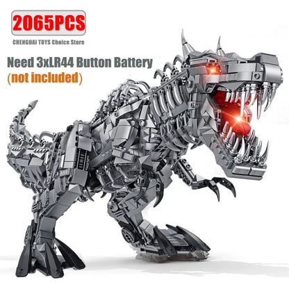 Jurassic Dinosaur World Large Mechanical Tyrannosaurus Rex Building Blocks T-rex Model With Lights Bricks Toys For Children Gift - CADA BRICKS®