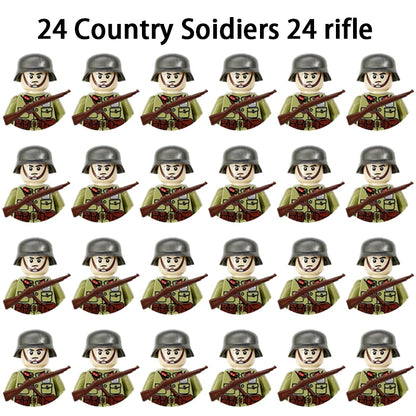 Military Building Blocks, Figures, Action Figures, Toys, Mini Dolls, Soldier Characters, Children's Toys, National Army Phalanx - CADA BRICKS®