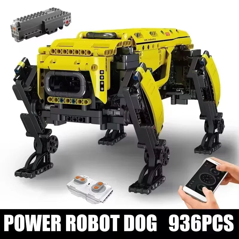 Mould King 15066/15075 Technical Robot Toys – Motorized Boston Dynamics Big Dog Model Alphadog Building Blocks Kid Gift