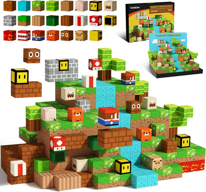 Magnetic Building Block Magnet Cube Mine World Set for Boy Girl Kid Age 3+ DIY Model Children STEM Sensory Toy Christmas Gift - CADA BRICKS®