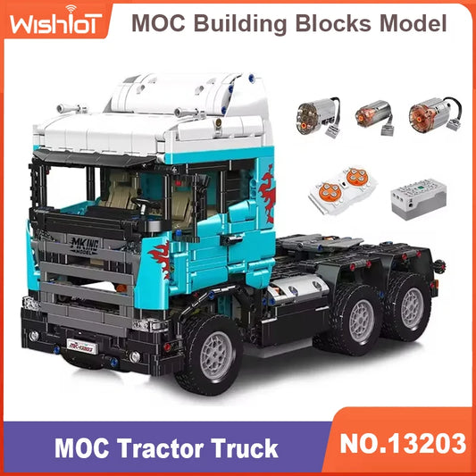 13203 Tractor Truck 2060pcs Building Blocks Technical Scanias High-Tech City Heavy Truck Car Toys For Children Birthday Gift