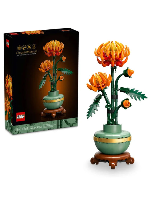 LEGO 10368 Icons Chrysanthemum Flower Decor, Creative Building Set for Adults,Floral Display from The Botanical Collection