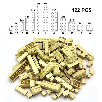 122pcs Thick Figures Bricks 12 Size DIY Building Blocks Educational Creative Size Compatible With 3001 Plastic Toys for Children - CADA BRICKS®