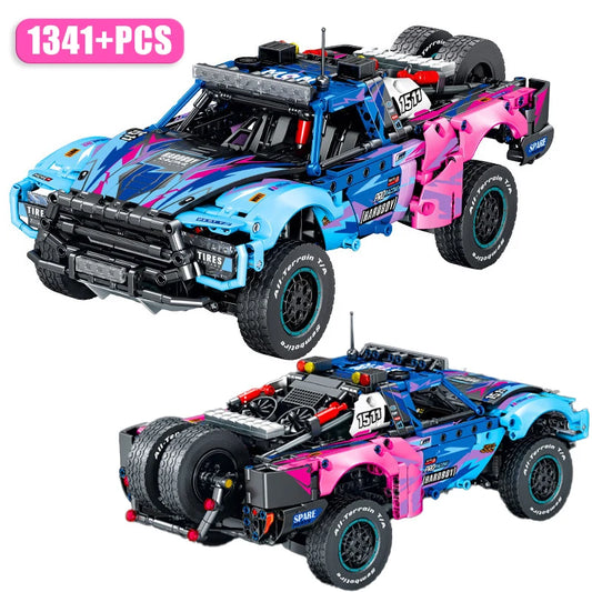 Ekspert techniczny Model samochodu sportowego terenowego Klocki budowlane Miejski mechaniczny super pojazd wyścigowy Klocki MOC Zabawki dla dzieci Prezent