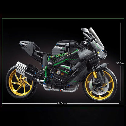 IN STOCK 1: 5 Motorcycle H2R Building Blocks Model MOC Autocycle Sports Car Technology Bricks Toys for Children Gift Set