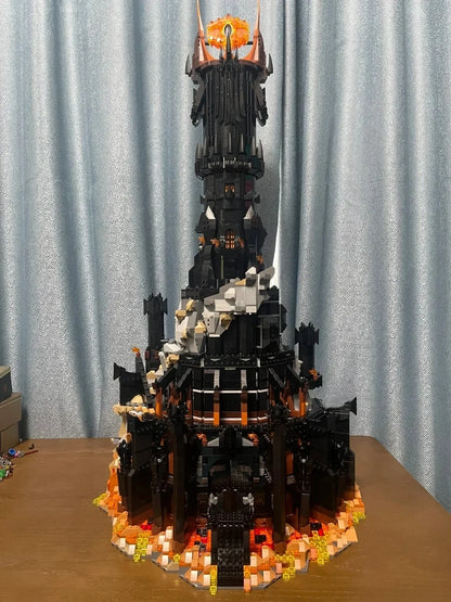 Black Tower Dark Model Building Blocks Kit Bricks Creative Icons MOC Brick Decor Toys For Kids Adult Collection Gifts 5471Pcs